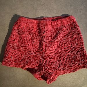 Zara crochet shorts medium